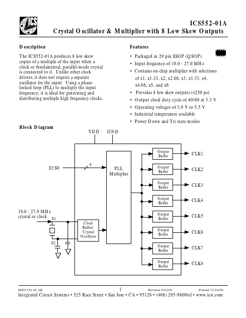 ICS552-01中文资料