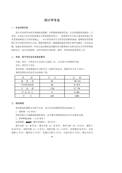 中国科学技术大学本科教育培养方案