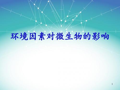 环境因素对微生物的影响ppt课件