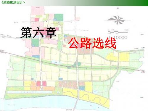 6 第六章 公路选线与城市道路网规划