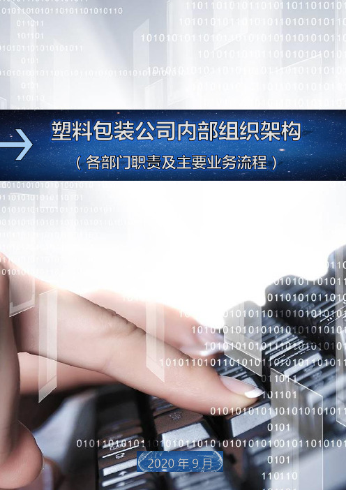 2020塑料包装公司内部组织结构、各部门职责及主要业务流程