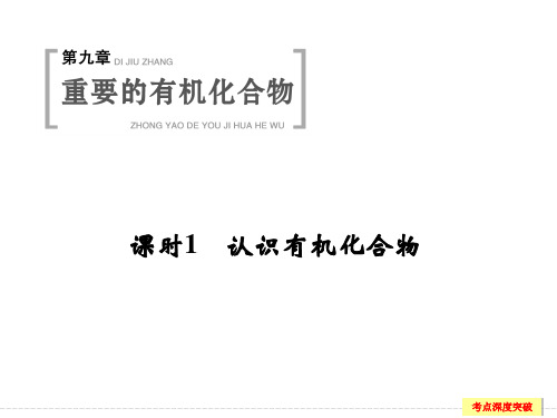 认识有机化合物 鲁科版高中化学一轮复习PPT(配套doc练习)