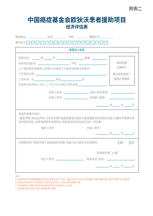 低收入-经济评估表-(文件14)