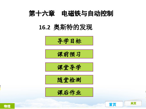 新新粤沪版九年级物理下册课件16.2奥斯特的发现(共32张PPT)