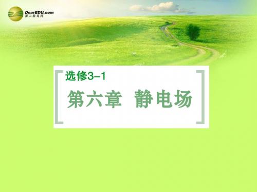 【导与练】2015届高考物理大一轮复习 第6章 第1讲 电场的力的性质课件 新人教版选修3-1