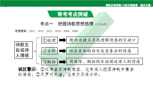 陕西近10年中考诗歌赏析(新)