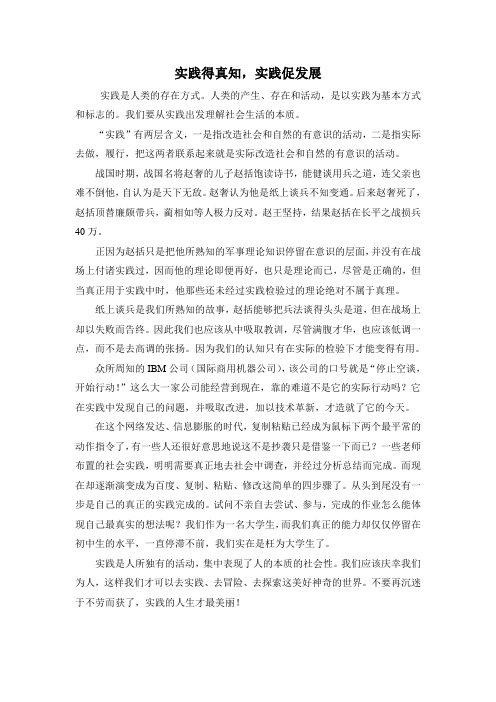 马克思主义基本原理概论中关于实践的观点