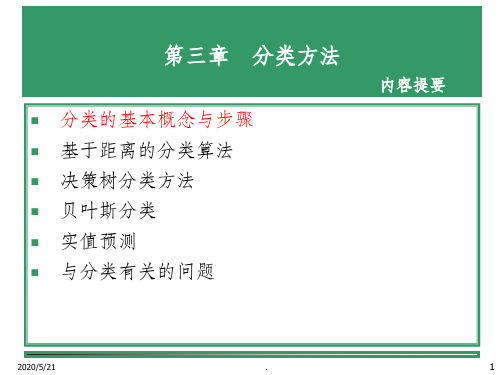 数据挖掘--分类完整1ppt课件