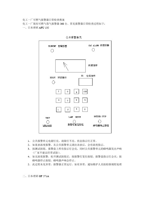 仪表可燃气报警器培训