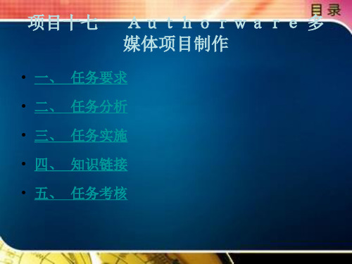 Authorware 多媒体项目制作