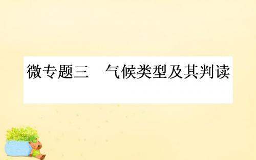 【师说】2017届高考地理一轮复习 微专题三 气候类型及其判读课件 新人教版