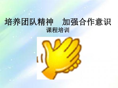 团队精神讲解 PPT