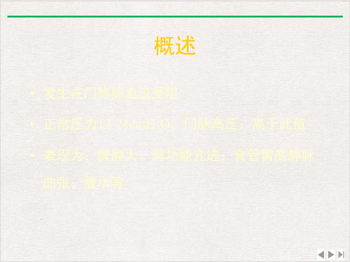 门静脉高压症上海交通大学医学院课程ppt课件