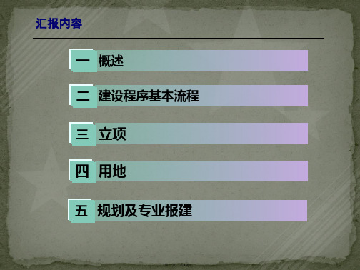 建设项目基本程序讲解