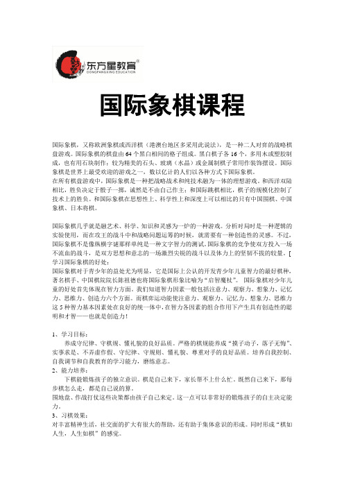 国际象棋