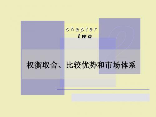 ch02_权衡取舍、比较优势和市场体系