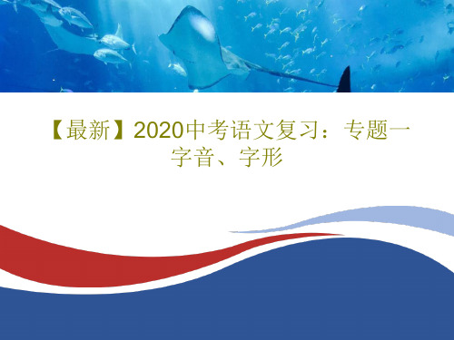 【最新】2020中考语文复习：专题一 字音、字形共27页文档