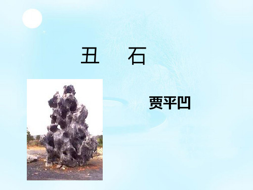 《丑石》课件