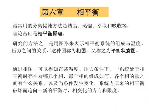第六章 相平衡(1)