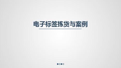 电子标签拣货及案例