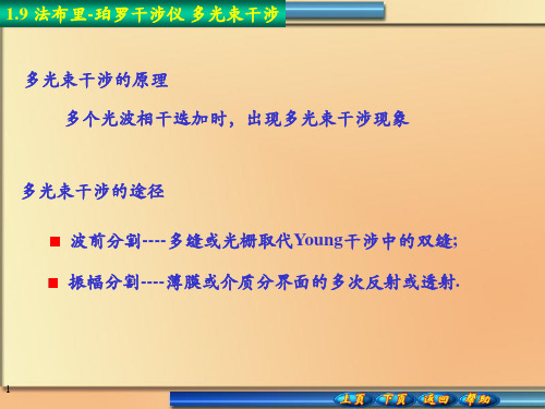 1.9 法布里-珀罗干涉仪