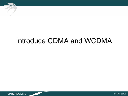 介绍CDMA和WCDMAPPT课件