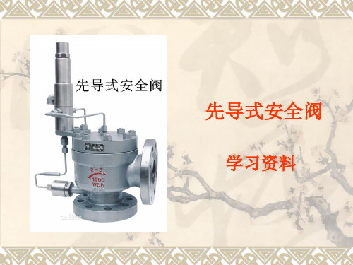 先导式安全阀