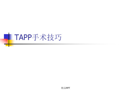 TAPP手术技巧