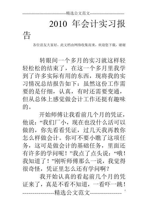 2010年会计实习报告_0
