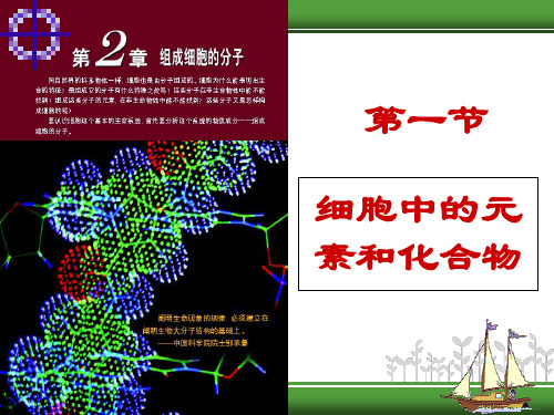 2018人教版高中生物必修一2.1  细胞中的元素和化合物  课件 (共26张PPT)
