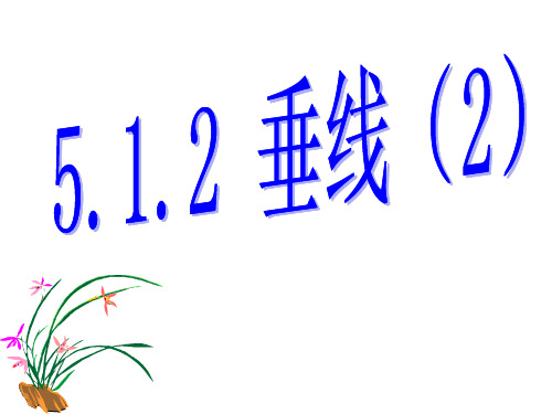 垂线(2) 课件(人教版七年级下)20z2ppt