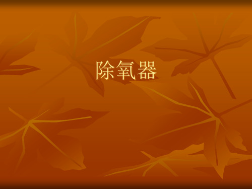 除氧器工作原理PPT课件