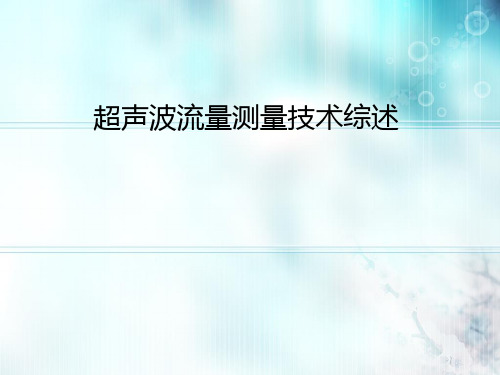 超声波流量测量技术综述