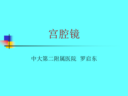 宫腔镜的仪器及噐械汇总