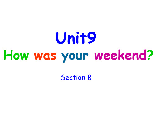 Unit9How was your weekend