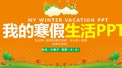 学生假期寒假介绍生活展示PPT