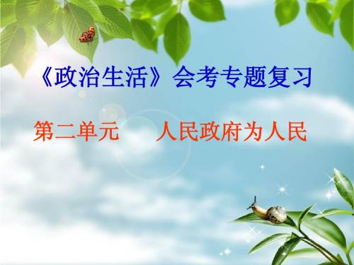 为人民服务的政府复习课件