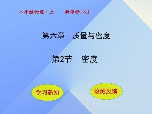 八年级物理上册6.2密度课件(新版)新人教版