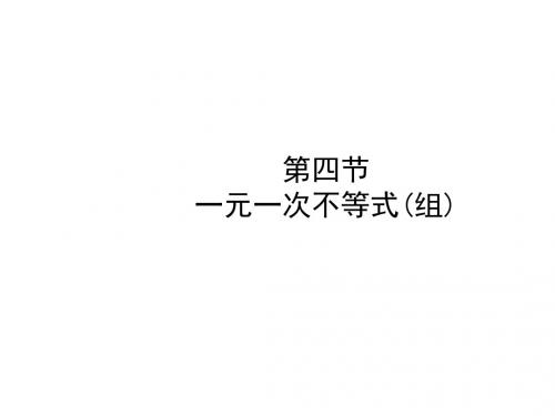 2018中考数学复习2.4不等式组的解法课件随堂演练(泰安市)最新版