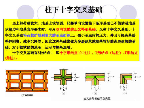 基础工程学-第4章 柱下十字交叉基础