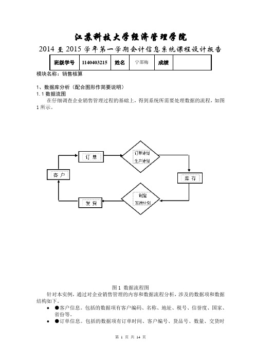 课程设计(会计信息系统课程设计参考模板3)
