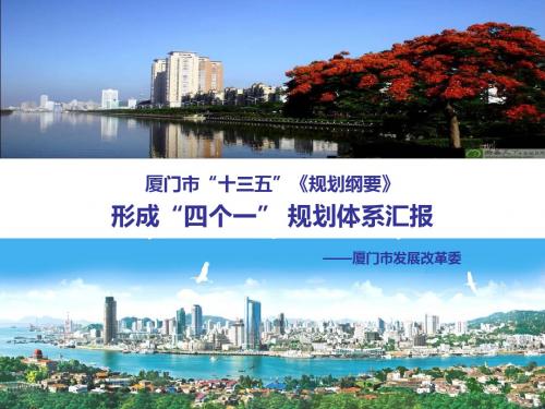 “四个一”规划体系汇报(孟芊)