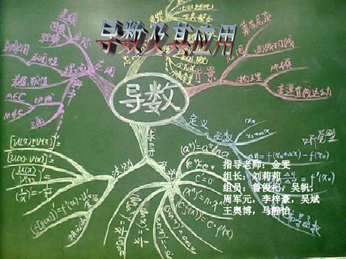 《导数以及应用》PPT课件