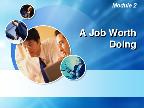 Book5 Module2 A Job Worth Doing 全程课件
