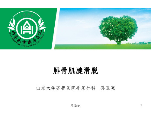 腓骨肌腱滑脱pptPPT课件
