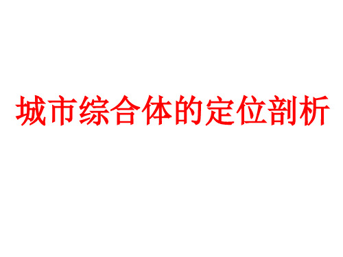 商业地产培训_城市综合体的定位剖析