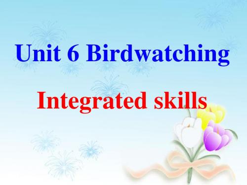 牛津译林版八年级英语上册 Unit 6 Bird watching Integrated skills课件