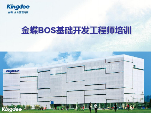 金蝶BOS开发工程师基础认证培训 第一部分-79页PPT资料