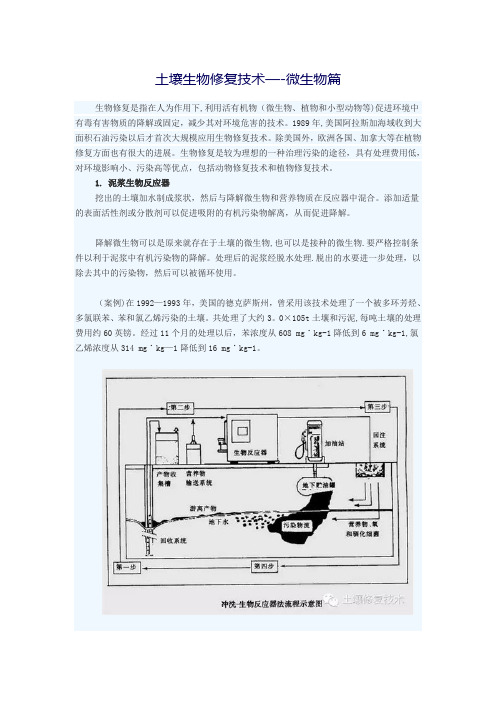 土壤生物修复技术分述——微生物篇