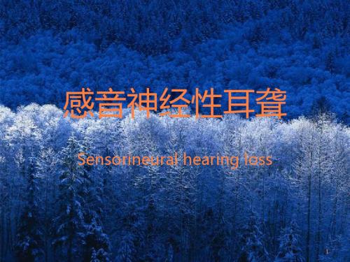 感音神经性聋耳鼻咽喉ppt课件